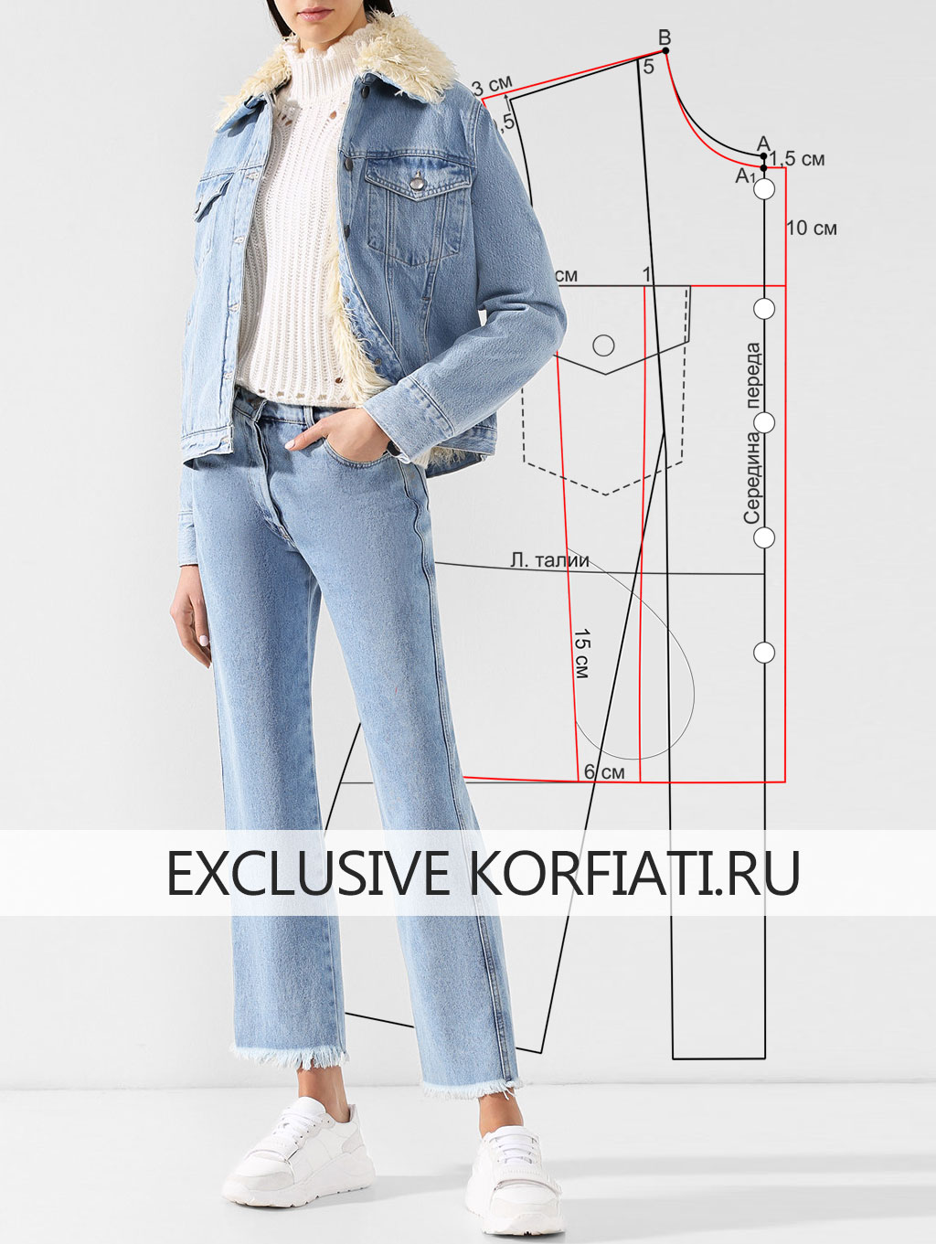 Women jeans template: изображения без лицензионных платежей