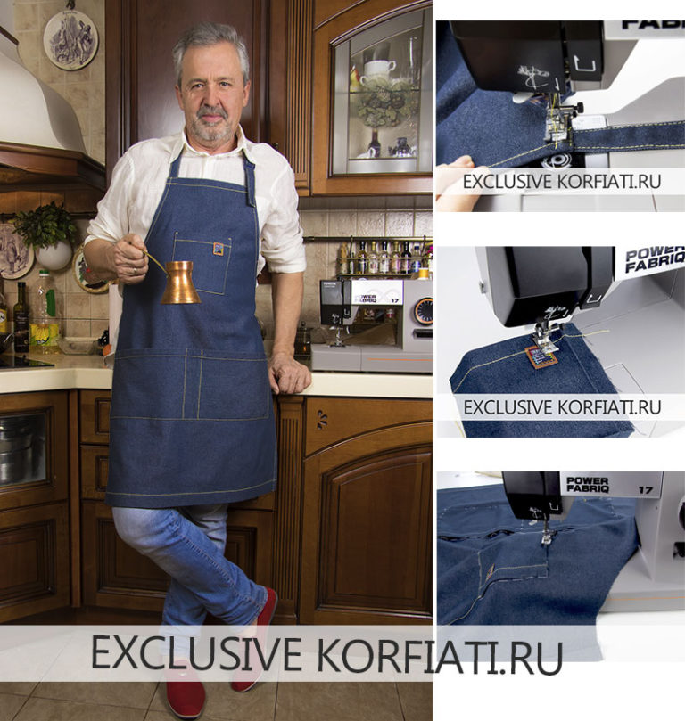 Выкройка фартука для кухни от Анастасии Корфиати