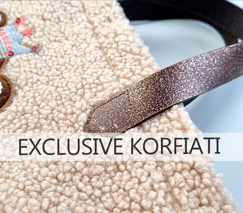 Сумка из меха тедди - ручки выполнены из готового ремня Сумка из меха тедди - ручки выполнены из готового ремня фото