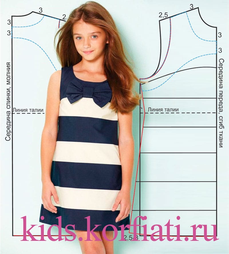 Выкройка платья для девочки 9 лет Выкройка платья для девочки 9 лет фото