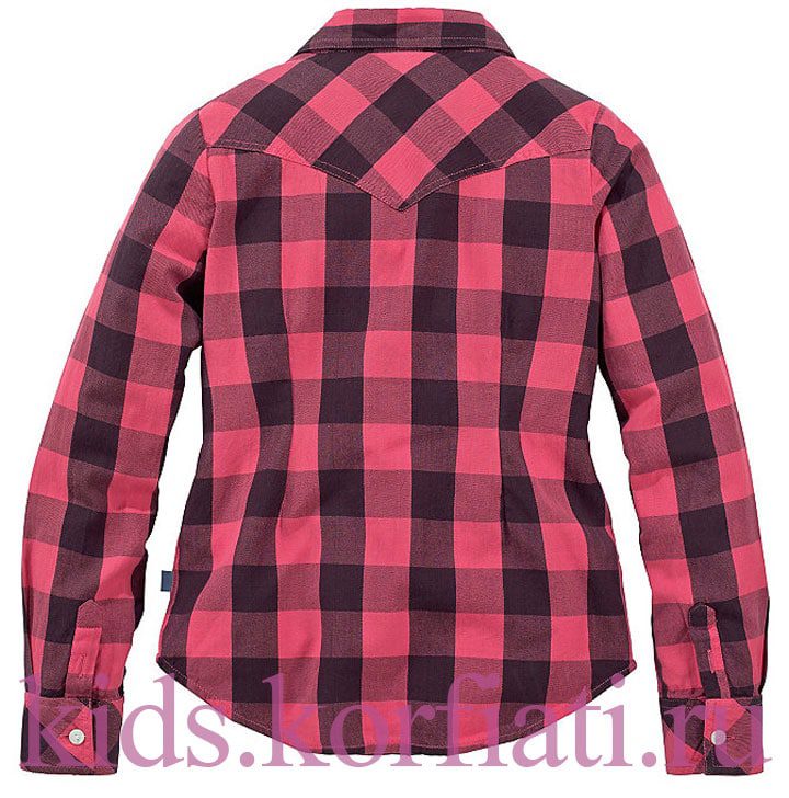 Рубашка в ковбойском стиле - вид сзади фото