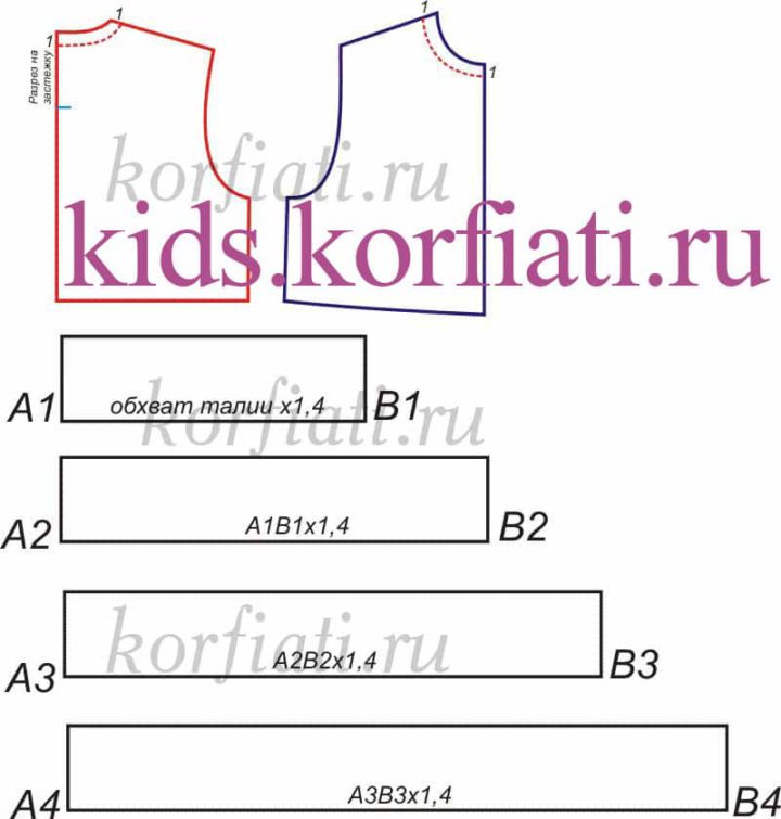 Карнавальный костюм. Моделирование переда и спинки