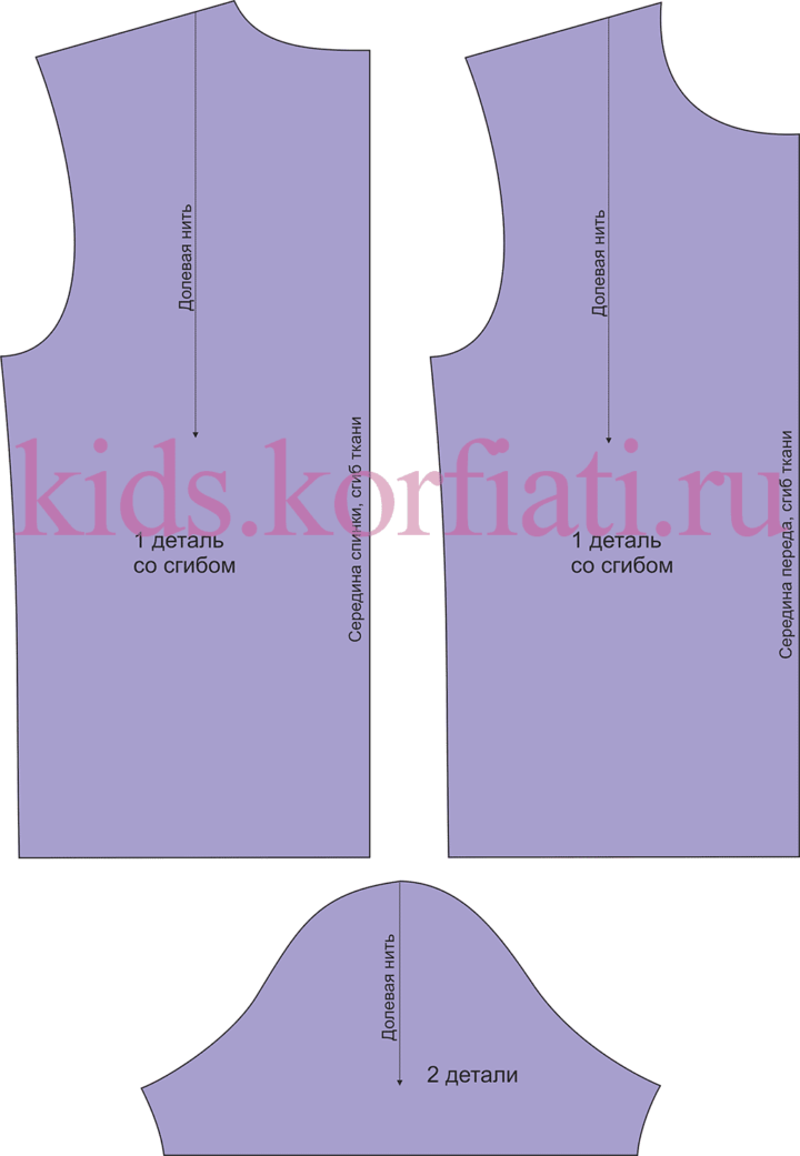 Выкройка детской футболки