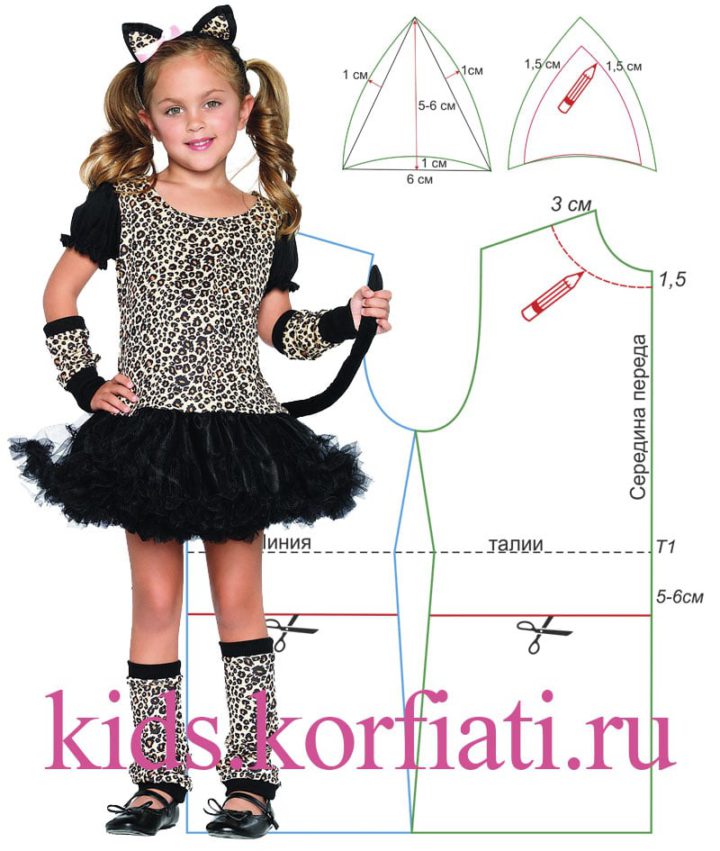 Карнавальный костюм кошки для девочки