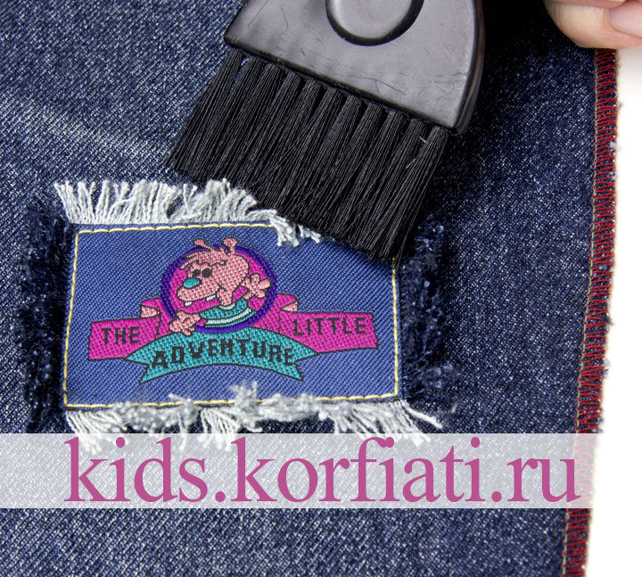 Как пришить аппликацию к джинсам