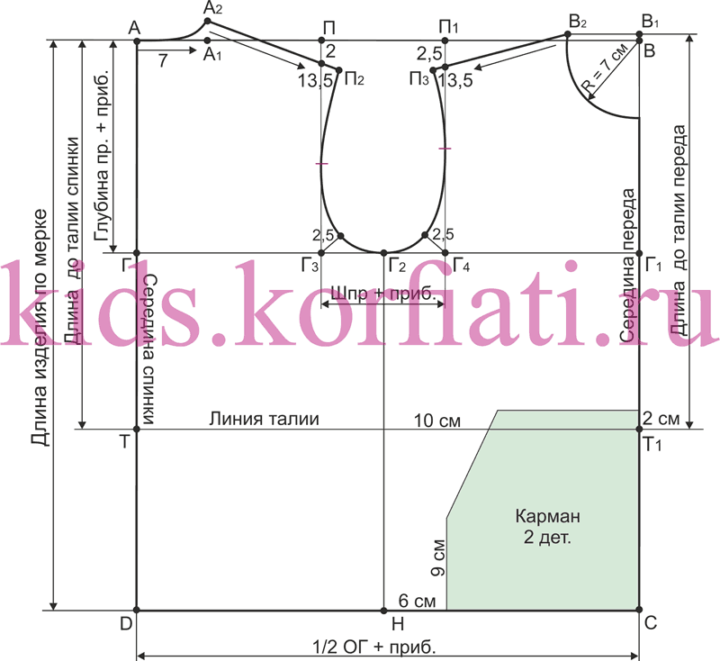 Выкройка худи для мальчика