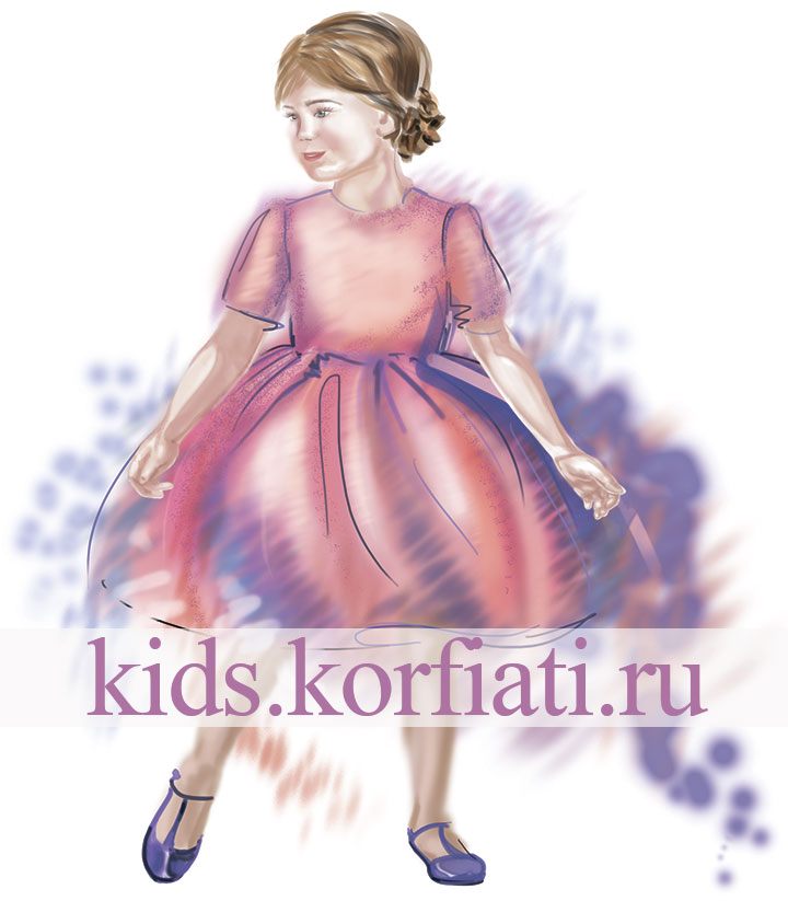 Эскиз платья из глиттера Эскиз платья из глиттера