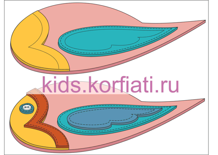 Как сшить ключницу "Птичка"